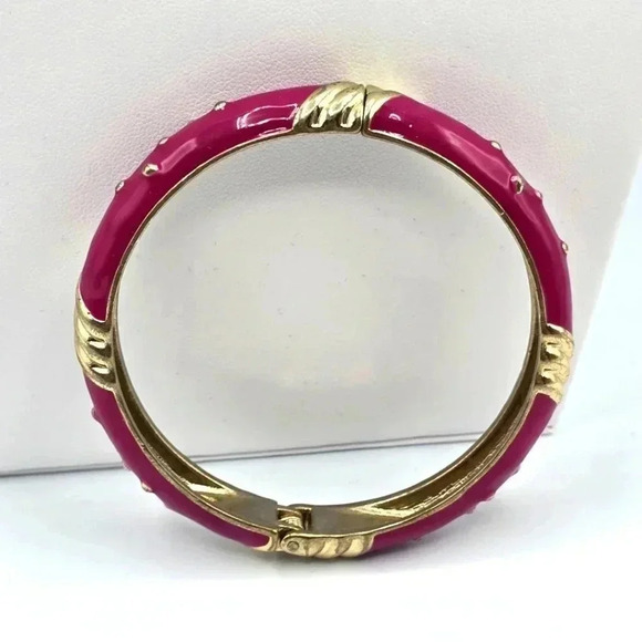 Purple Gold Cuff Metal Snap Boho Retro Fashion Jewelry Bracelet B23 - Picture 1 of 4